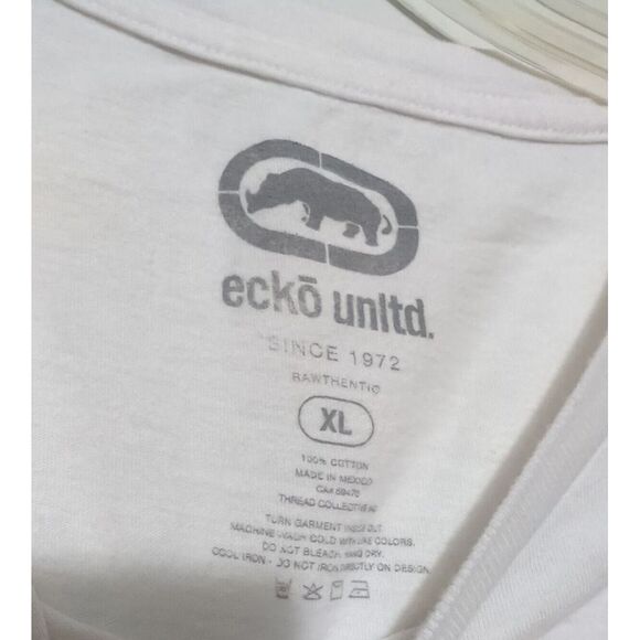 Ecko Unltd Graphic‎ Short Sleeve Tshirt White Mens XL - Picture 2 of 6